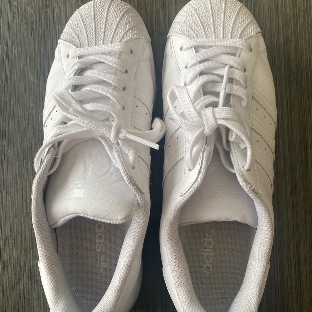 Adidas White Athletic Shoes Gently Worn